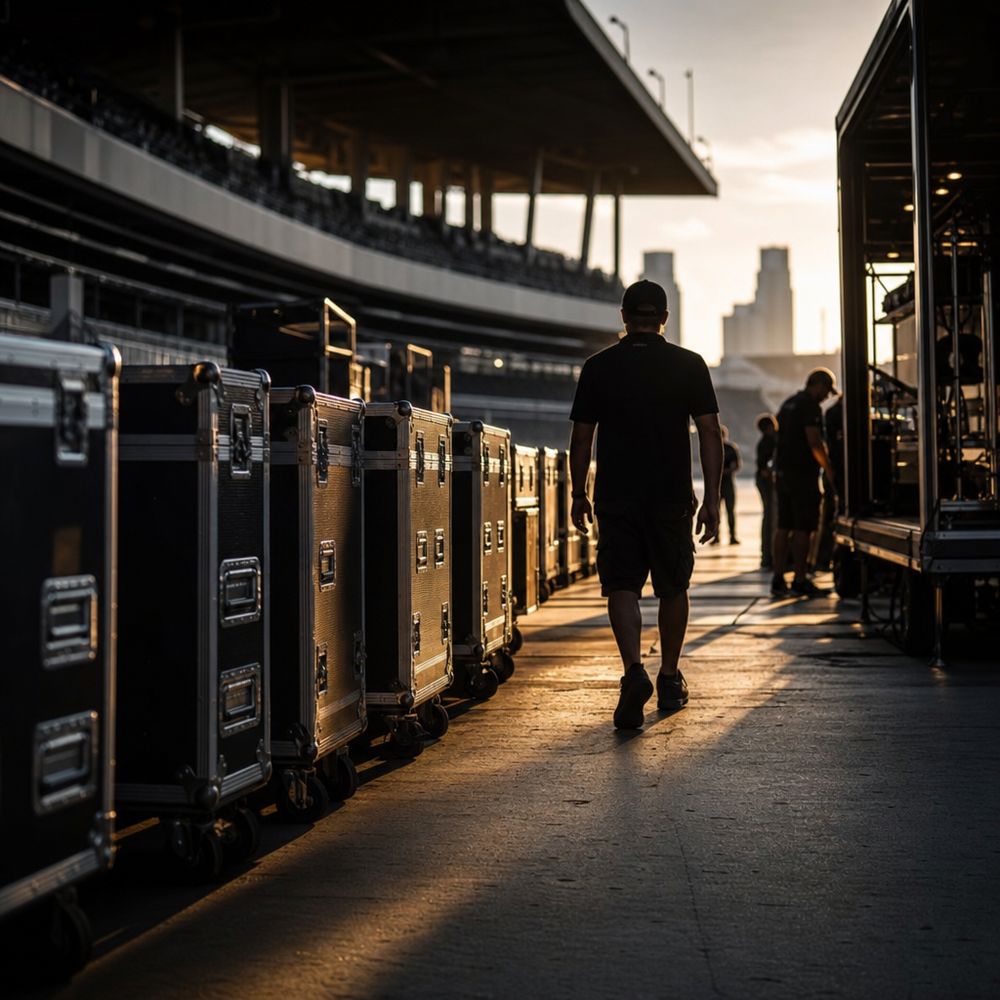 Stadium load-in